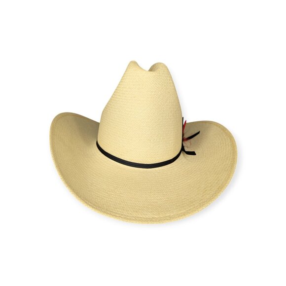 Bailey U-Rollit Genuine Cuena Panama Women\'s Hat w/Feathers Size 6 7/8 w/Box main image 4